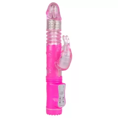 EasyToys Bunny - potiskujući vibrator (rozi)