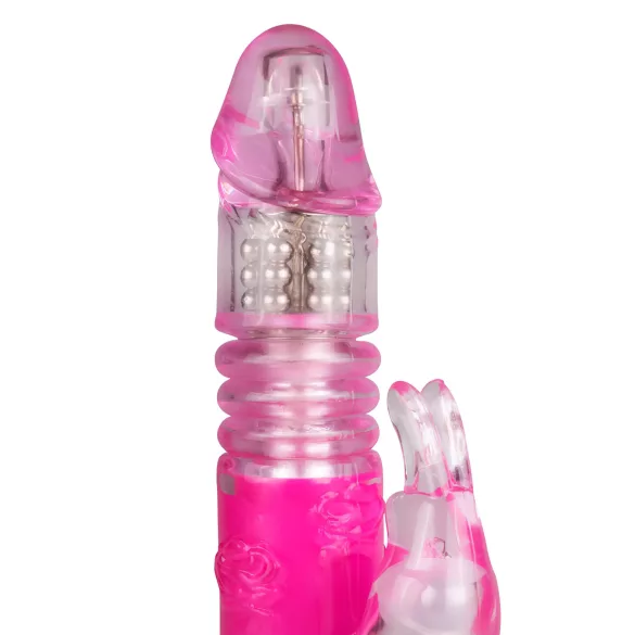 Easytoys Bunny - vibrator s guranjem - silikon - roza