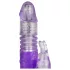 Easytoys Bunny - rotirajući vibrator s potiskivanjem - silikon ljubičasti