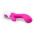 Easytoys Lily - vibrator s nastavkom za klitoris - silikon - roza