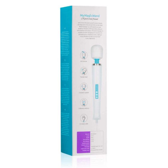 MyMagicWand - snažan masažni vibrator (bijelo-plavi)