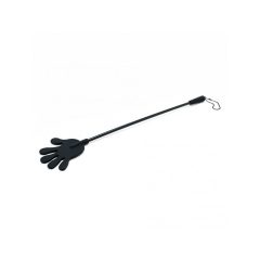 Rimba - silikonski štap za jahanje sa drškom - 40cm (crni)