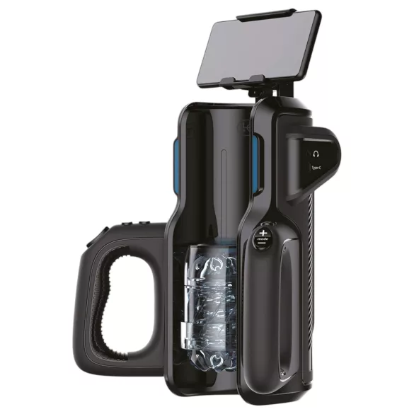 LETEN SM 500 - automatski masturbator s držačem za telefon - crni