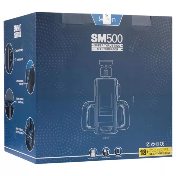 LETEN SM 500 - automatski masturbator s držačem za telefon - crni