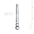 Gildo Stakleni dildo br. 20 - prozirne perlice