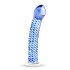 Gildo Stakleni No. 5 - spiralni dildo (prozirno-plavi)