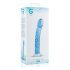 Gildo Stakleni No. 5 - spiralni dildo (prozirno-plavi)