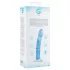 Gildo Glass No. 5 - stakleni dildo sa spiralom - prozirno plava