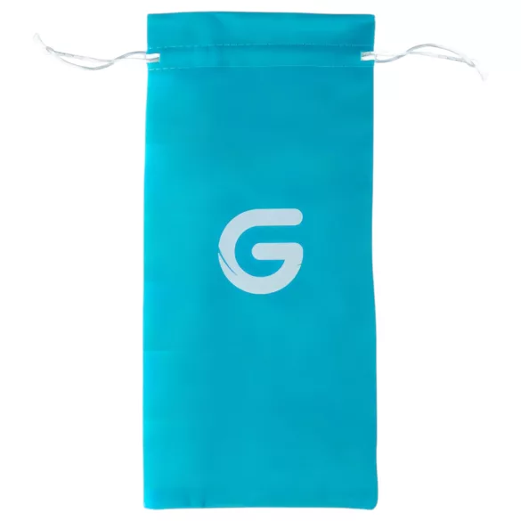 Gildo Glass No. 5 - stakleni dildo sa spiralom - prozirno plava
