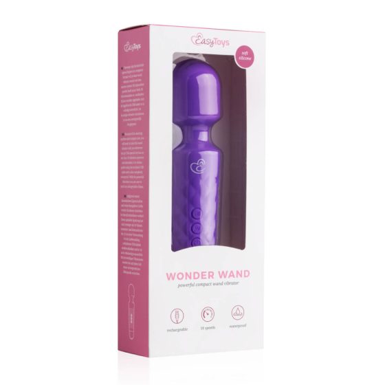 EasyToys Mini Wand - bežični vibrator za masažu (ljubičasti)