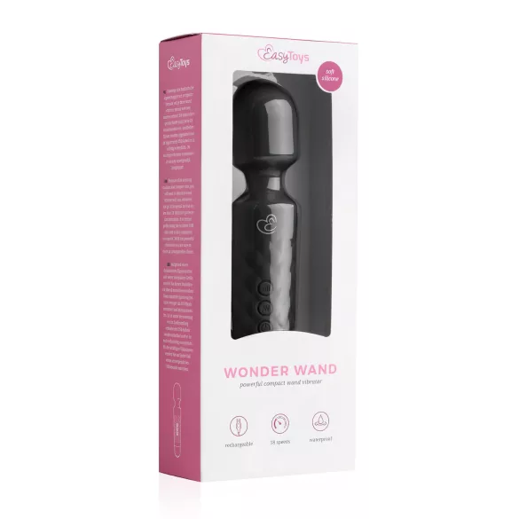 EasyToys - mini masažni vibrator s baterijom - crni