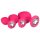 Easytoys Diamond - set analnih čepova (roza)
