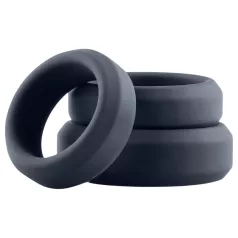   Boners - set silikonskih prstenova za penis - 3 komada - sivi