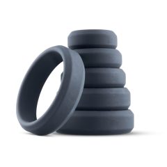 Boners - set silikonskih prstenova za penis - 6 kom (sive)