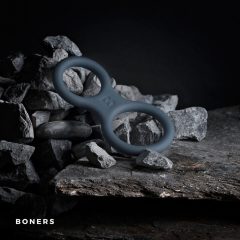 Boners Classic - prsten za penis i testise u jednom (sivo)