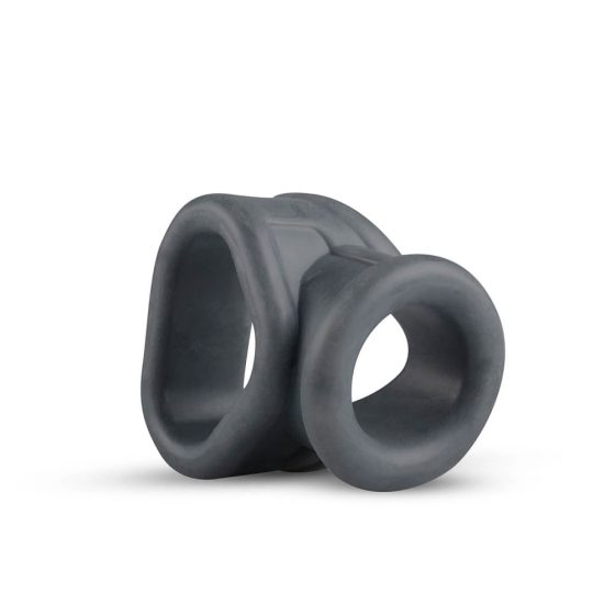Boners 2u1 - prsten za penis i prsten za testise (sivo)
