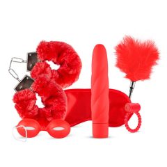   Loveboxxx I love Red - vibrator set za uvezivanje (6 dijelova) - crveni
