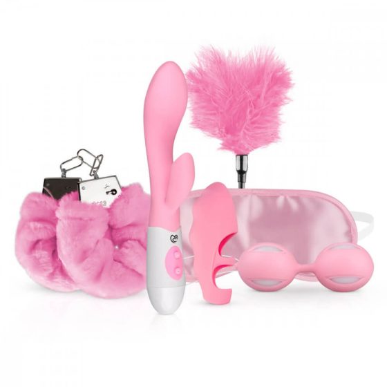 Loveboxxx I love Pink - vibrator set za uvezivanje (6 dijelova) - roza