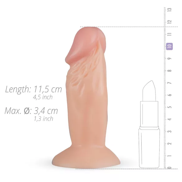 Real Fantasy Archi - realistični dildo - 11,5 cm - prirodna boja