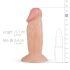 Real Fantasy Archi - realistični dildo - 11,5 cm (prirodna boja)