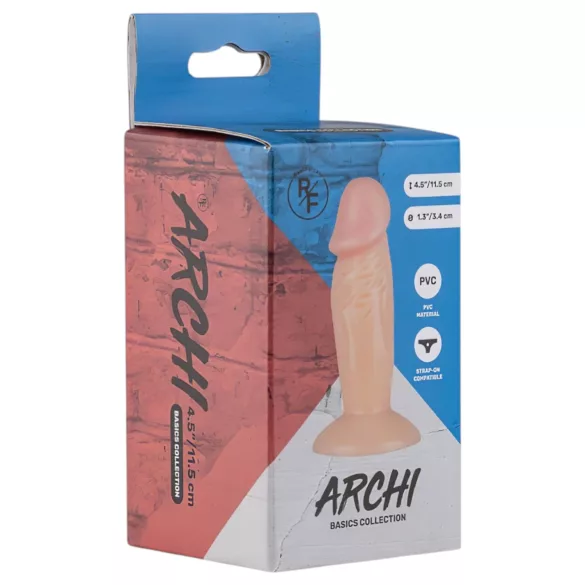 Real Fantasy Archi - realistični dildo - 11,5 cm - prirodna boja