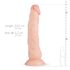 Real Fantasy Dylan - prirodni dildo - 23cm (natur)