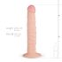 Real Fantasy Scott - realističan dildo - 25 cm (prirodno)