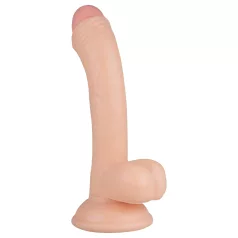   Real Fantasy Vince - dildo s testisima i prepucijem - 19,5 cm - prirodna boja