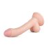 Real Fantasy Vince - dildo s testisom i prepucijem - 19,5 cm (natur)