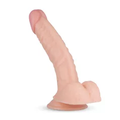   Real Fantasy Derek - realistični dildo s testisima - 22 cm - natur