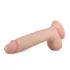 Real Fantasy Glynn - realistični dildo s testisima - 25 cm - natur