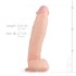 Real Fantasy Dwane - realistični dildo s testisima - 31cm (natur)