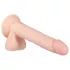 Real Fantasy Lewis - realistični vibrator na punjenje - 22 cm - natur
