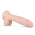 Real Fantasy Glynn - realistični vibrator na punjenje - 25cm - natur