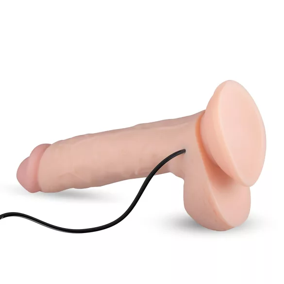 Real Fantasy Glynn - realistični vibrator na punjenje - 25cm - natur