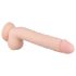 Real Fantasy Elvin - punjivi, realistični vibrator - 28cm (prirodni)
