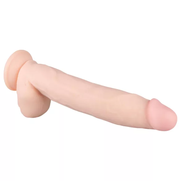 Real Fantasy Dwane - realistični vibrator na punjenje - 31 cm - prirodna boja