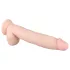 Real Fantasy Dwane - realistični vibrator na punjenje - 31 cm - prirodna boja