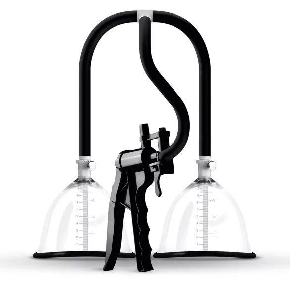 Saiz Premium - dvostruka pumpa za grudi - mala - prozirno-crna