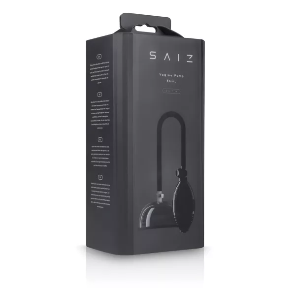 Saiz Basic - pumpa za vaginu - prozirno-crna
