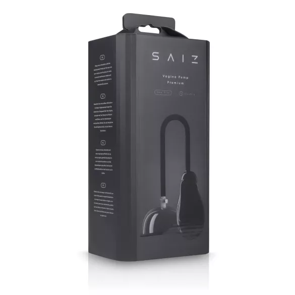 Saiz Premium - automatska pumpa za vaginu - prozirna/crna