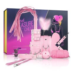 Secret Pleasure Chest - napredni BDSM set - 14 komada (roza)