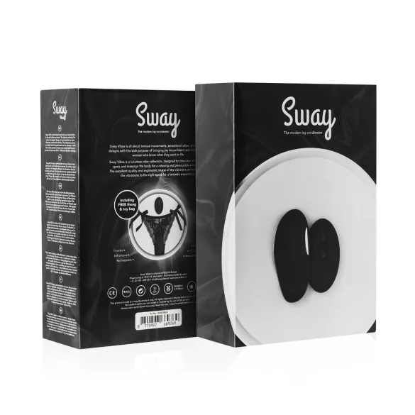 Sway No.3 - vibrirajuće gaćice na daljinsko upravljanje - crne - S-L