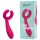 Easytoys Couple - punjivi, vodootporni vibrator za parove (roza)