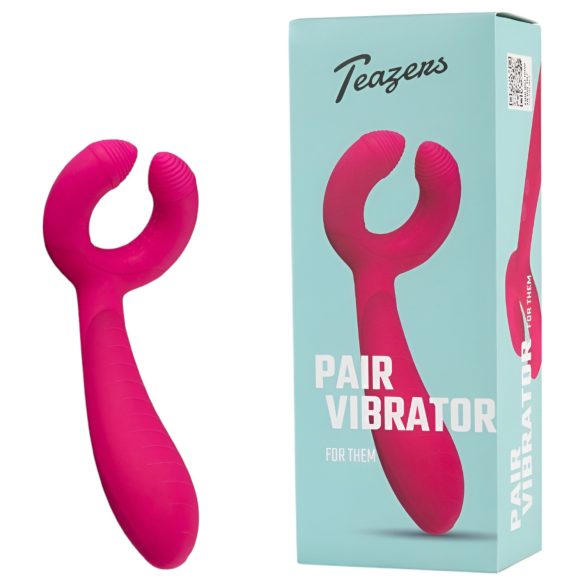 Easytoys Couple - punjivi, vodootporni vibrator za parove (roza)