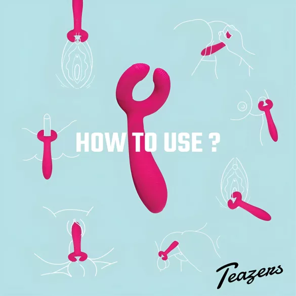 Easytoys - vibrator za parove - akumulatorski, vodootporan, roza
