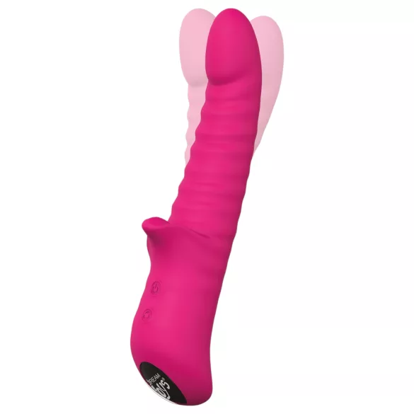 Essentials - rotirajući vibrator s ušima - silikon ružičasti