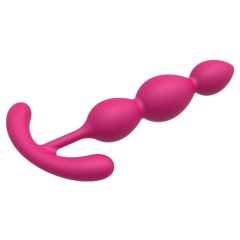 Cheeky Love - analni dildo s perlama (ružičasti)