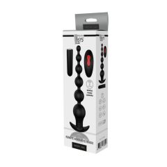   Cheeky Love - baterijski, radio-kontrolirani analni vibrator s kuglicama (crni)