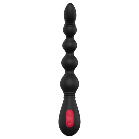 Cheeky Love - punjivi crni analni vibrator s perlicama